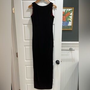 Jessica McClintock Black Velvet Prom Dress